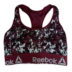 Reebok women’s red tie dye sports bra